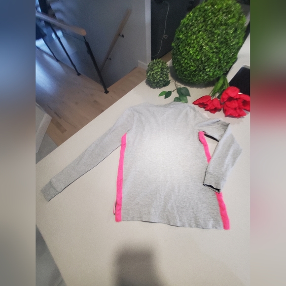 U.S. POLO ASSN. Beau t-shirt à manches longues à logo tissé rose - Picture 5 of 6